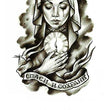 Load image into Gallery viewer, Veiled Woman Holding Clock Best Temporary Tattoos
