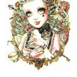 Load image into Gallery viewer, Victorian Woman In Hand Mirror Best Temporary Tattoos
