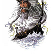Load image into Gallery viewer, Viking in Helmet and Longship Best Temporary Tattoos
