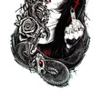 Load image into Gallery viewer, Vulgar Nun and Rose Thorn Serpent Best Temporary tattoo
