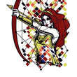 Load image into Gallery viewer, Warrior Woman With Bow Best Temporary Tattoos
