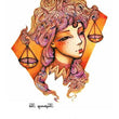 Load image into Gallery viewer, Wavy Hair and Scales Of Justice on Woman Best Temporary Tattoos
