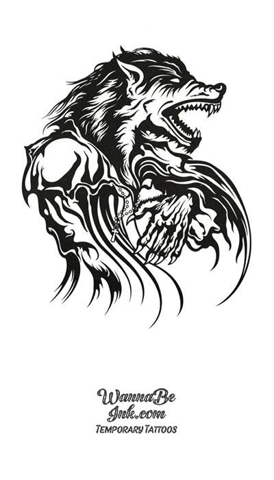 Werewolf Best Temporary Tattoos