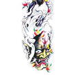 Load image into Gallery viewer, White Crane Red Lotus and Kabuki Demon Temporary Sleeve Tattoos
