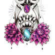 Load image into Gallery viewer, Black And White Large Rose Best Temporary Tattoos

