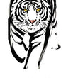 Load image into Gallery viewer, White Tiger Red Tongue Best Temporary Tattoos
