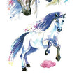 Load image into Gallery viewer, White Unicorns and Purple Mane Best Temporary Tattoos
