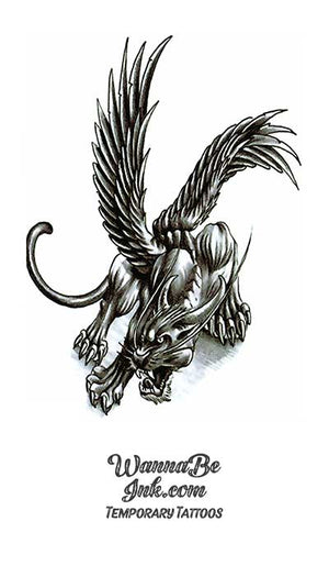 Winged Puma Best Temporary Tattoos