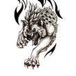 Load image into Gallery viewer, Wolf Jumping Through Flames Best temporary Tattoos
