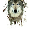 Load image into Gallery viewer, Wolf With Blue Eyes Best Temporary Tattoos
