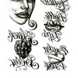 Load image into Gallery viewer, Woman And Bunch of Grapes Best Temporary Tattoos
