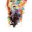 Load image into Gallery viewer, Woman Exhaling Colored Smoke Best Temporary Tattoos
