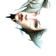 Load image into Gallery viewer, Woman Peeking Through Hair Best temporary Tattoos
