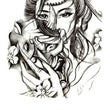Load image into Gallery viewer, Kabuki On Woman's Head Best Temporary Tattoos
