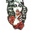 Load image into Gallery viewer, Woman Wearing Ram Horns and Red Roses Best Temporary Tattoos
