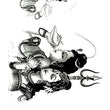 Load image into Gallery viewer, Sugar Skull faced Woman Roses and Clock Best Temporary Tattoos
